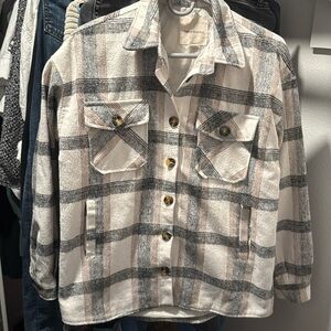 Thread & Supply checkered shirt jacket, size XS